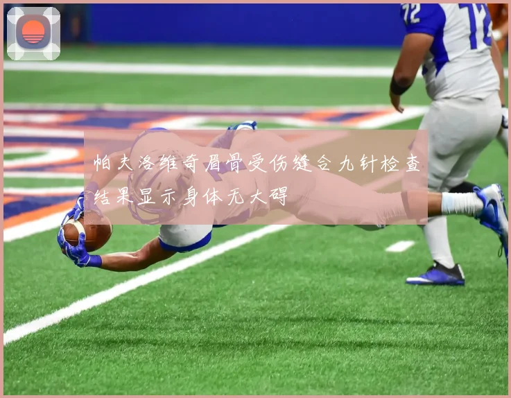 帕夫洛维奇眉骨受伤缝合九针检查结果显示身体无大碍